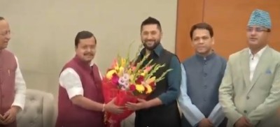 भाजपा अध्यक्ष नविनसँग रास्वपा सभापति लामिछानेको भेटवार्ता